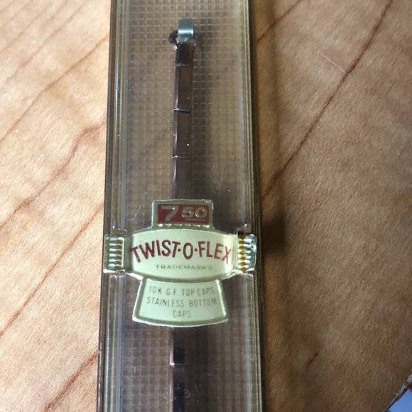 Vintage Spiedel Twist O Flex Slim Stretch Watch Band with Caps - Picture 1 of 12